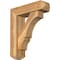Ekena Millwork Balboa Craftsman Rough Sawn Bracket w/ Offset Brace, Western Red Cedar, 6"W x 20"D x 24"H BKT0604X20X24BOA04RWR - alternate 1